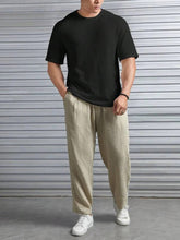 Black Oversized Waffle Knit t shirt